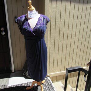 #360  NEW WOMEN'S LACE TOP DRESS BY ALEXON  (SIZE 14US / 18UK)